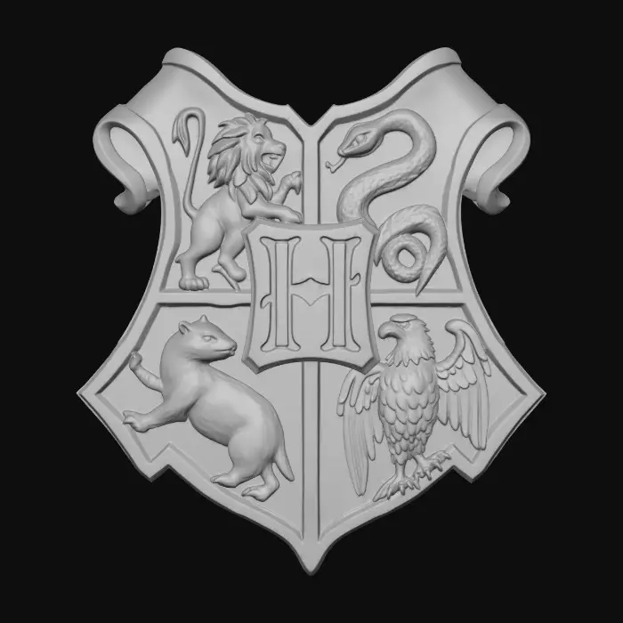 3D model for Hogwarts Crest