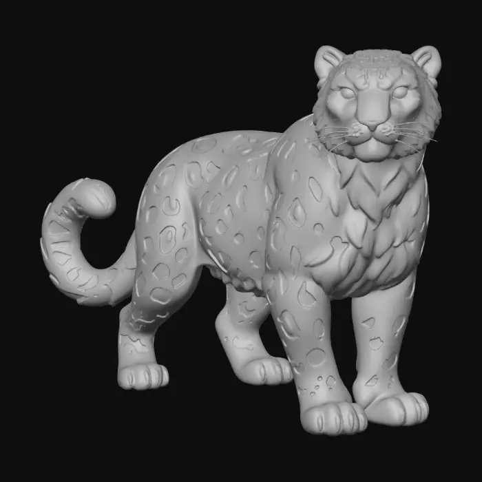 3D model for Snow Leopard