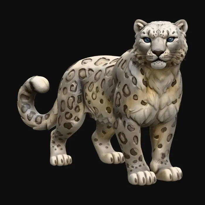 3D model for Snow Leopard