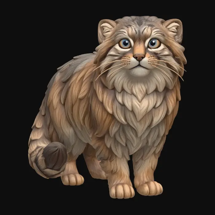 3D model for Pallas's cat