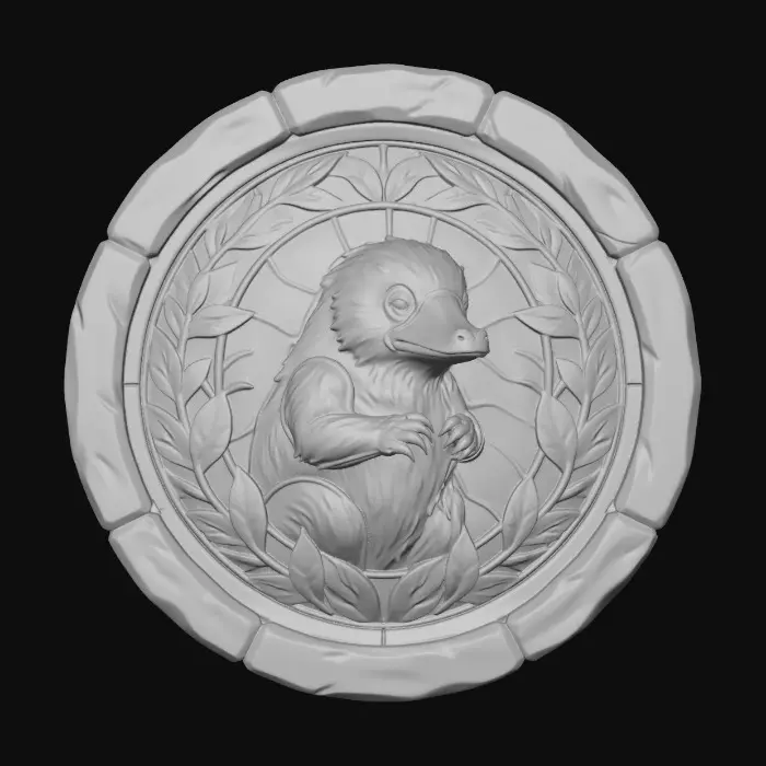 3D model for Stained Glass with Niffler