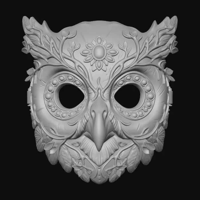 3D model for The Verdant Owl Masque