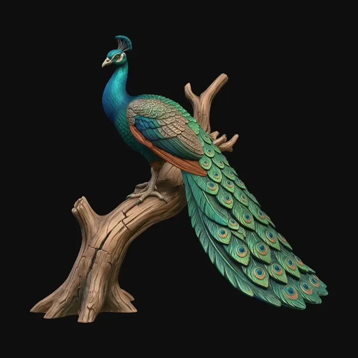 3D model for Peacock