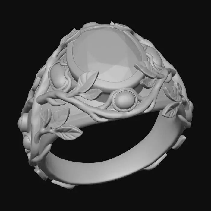 3D model for Crimson Vines Ring