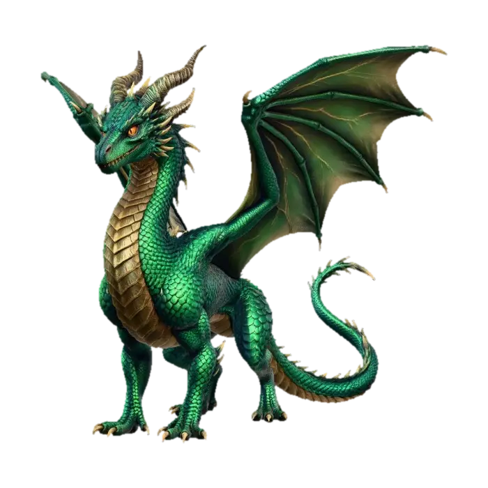 Emerald Dragon - Creature 的 AI 生成 3D 模型