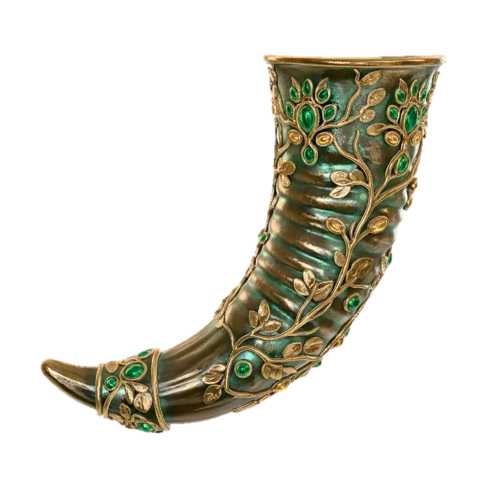 Drinking Horn 3D model, vytvořený pomocí AI