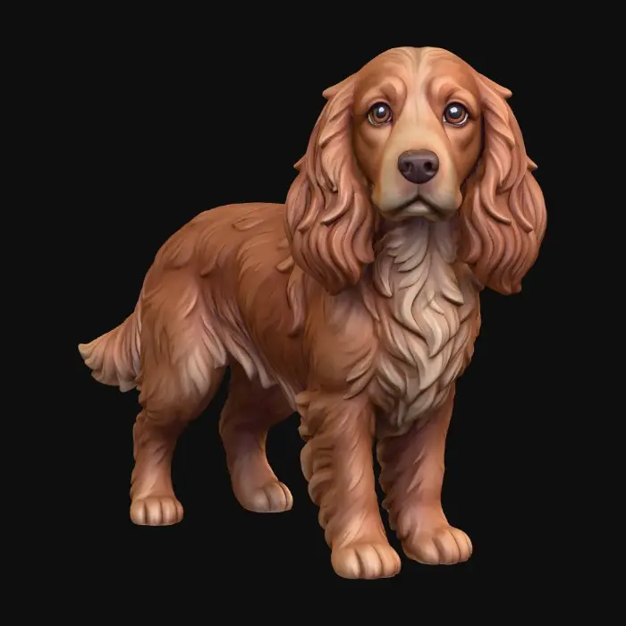 3D model for Spaniel