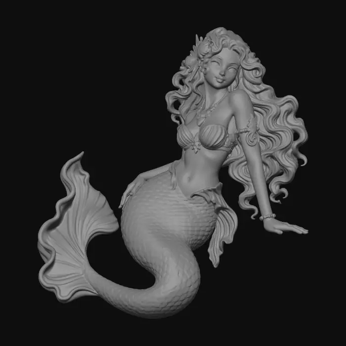 3D model for Prismatic Mermaid