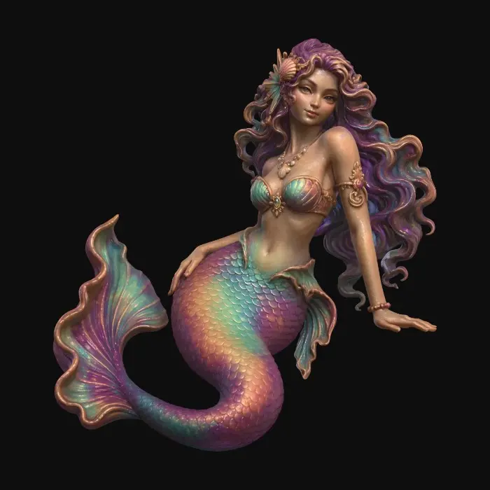 3D model for Prismatic Mermaid