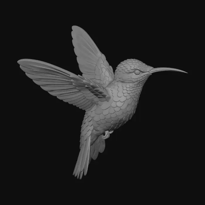 3D model for Prismatic Hummingbird
