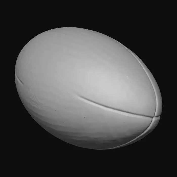3D model for Un ballon de rugby lisse sans détaille. s'il te plait