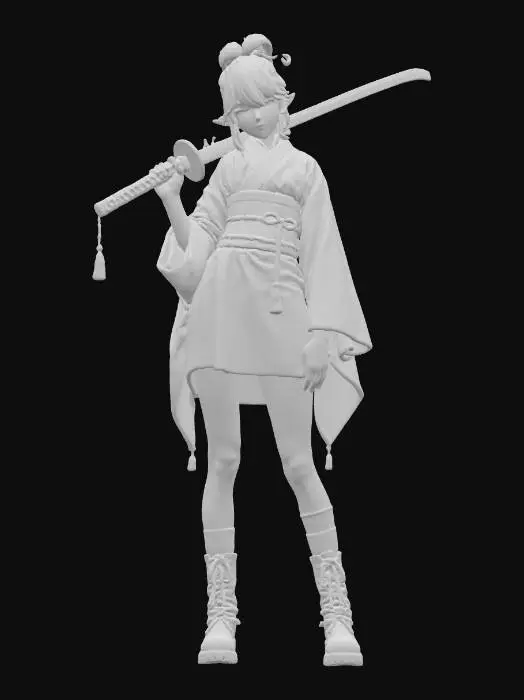 3D model for Samurai Elegance