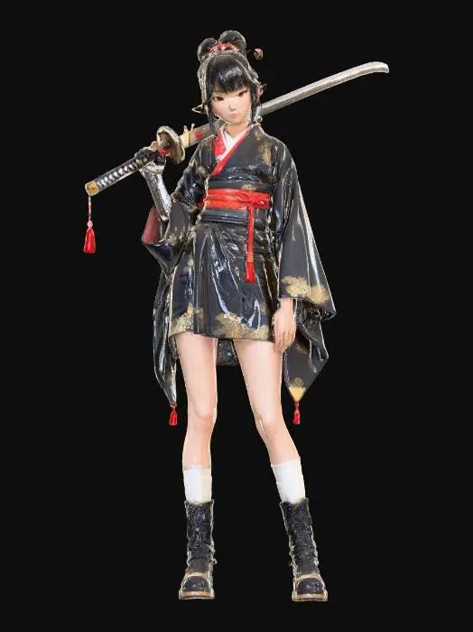 3D model for Samurai Elegance
