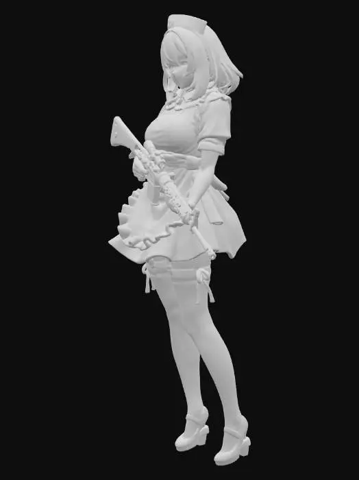3D model for Armed Nurse Warrior