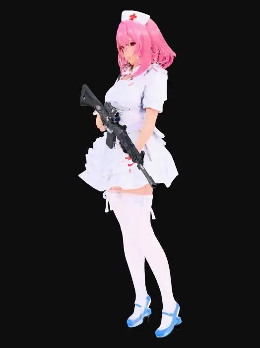 3D model for Armed Nurse Warrior