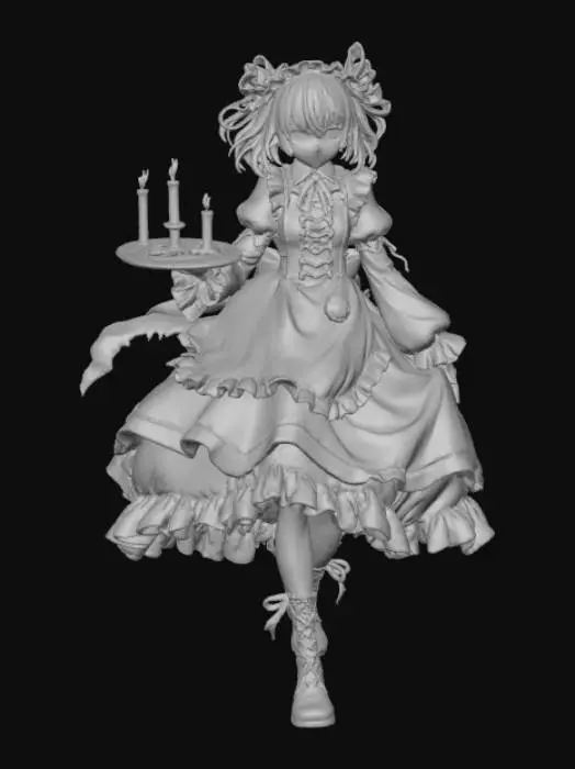 3D model for Gothic Candles, #Halloween2025#