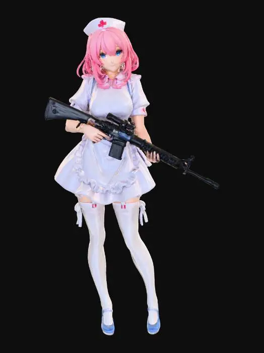 3D model for Armed Nurse Warrior