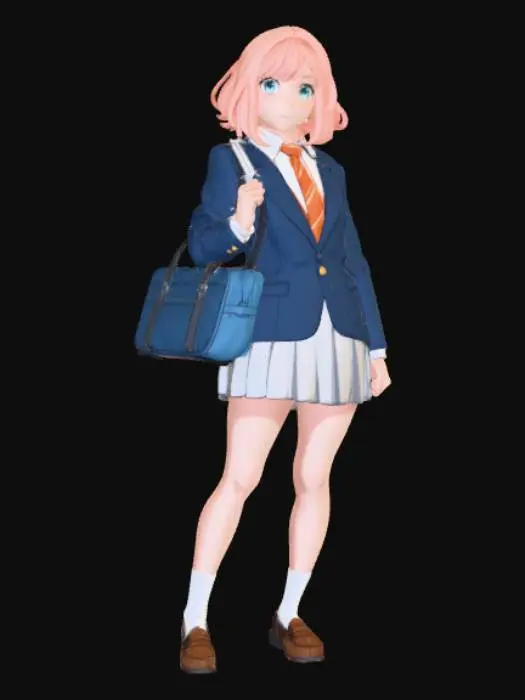 3D model for Student in Uniform JPN