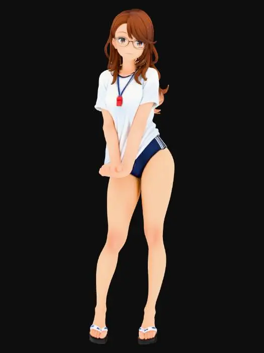 3D model for Swim Coach Anime Figure