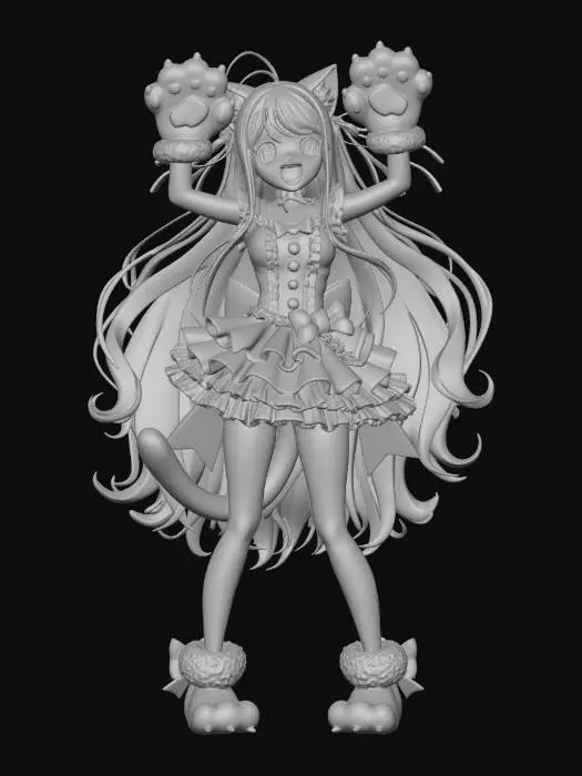 3D model for Catgirl Jubilance