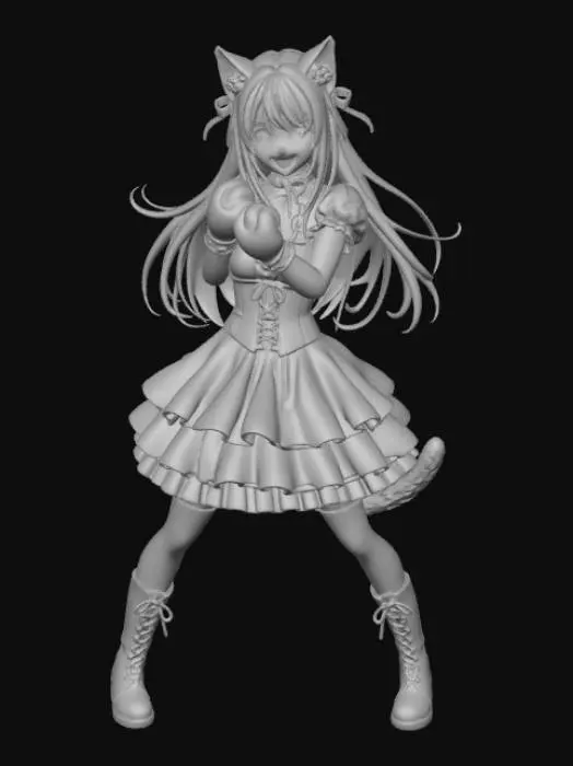 3D model for Cat-Eared Fighter