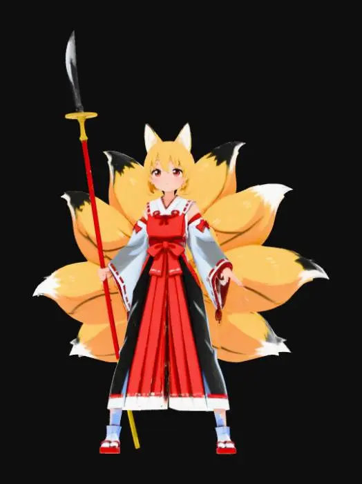 3D model for Fox Guardian Warrior