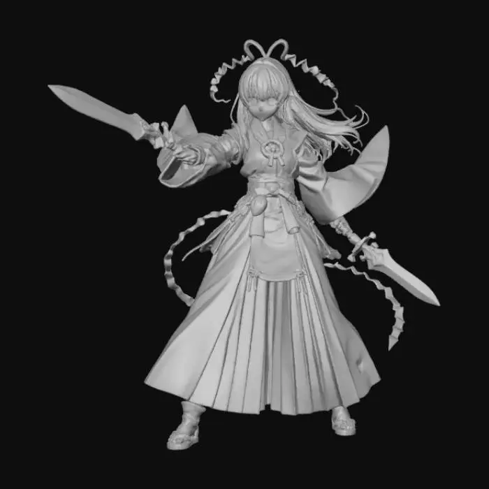 3D model for Warrior of Light