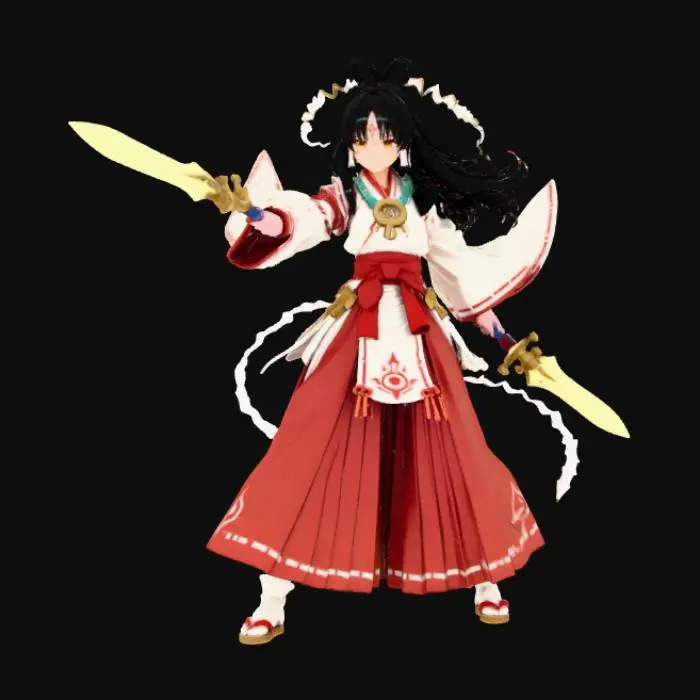 3D model for Warrior of Light