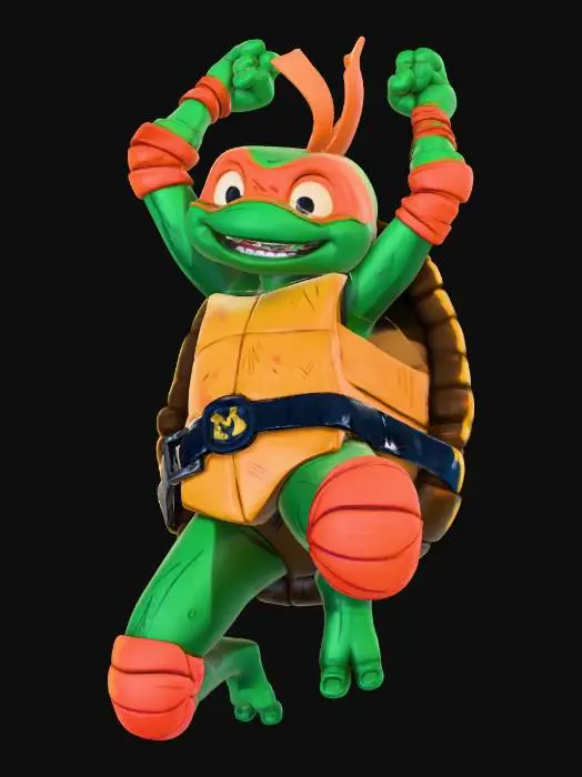 3D model for Excited Turtle Hero