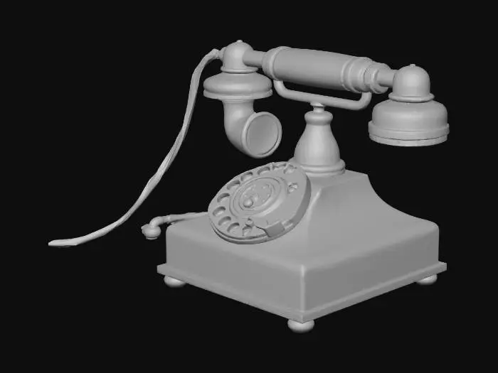 3D model for 앤티크 복고풍 전화