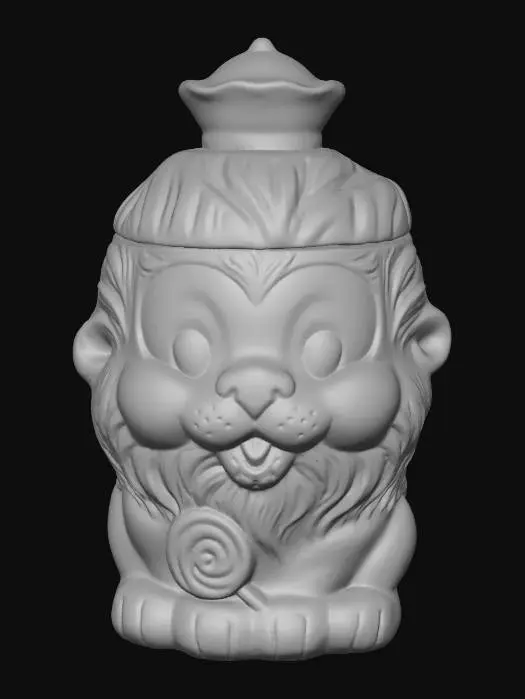 3D model for Lion Cookie Jar
