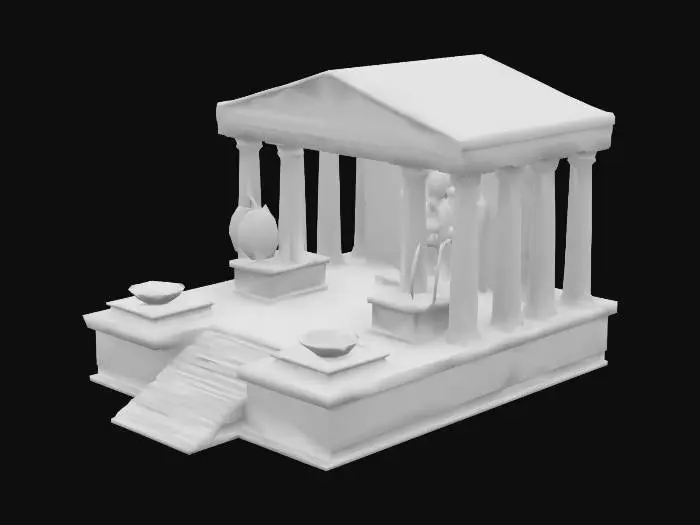 3D model for Ancient Temple Model