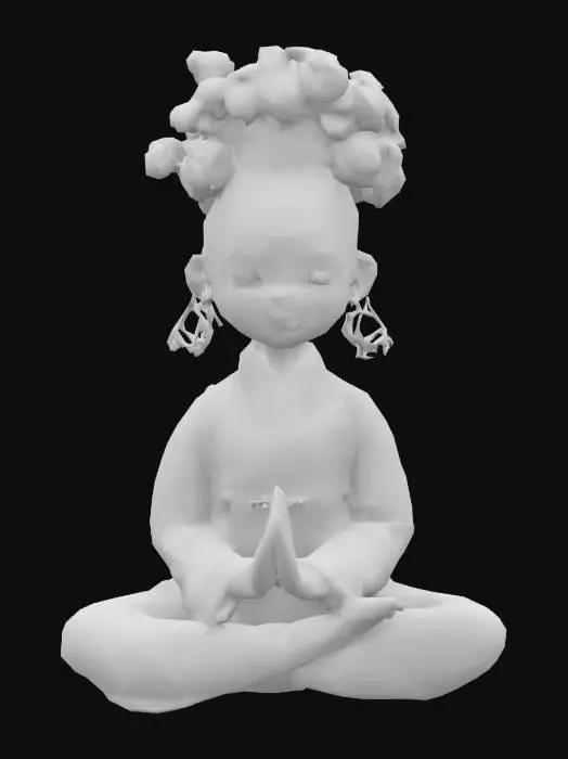 3D model for Serene Meditation Doll