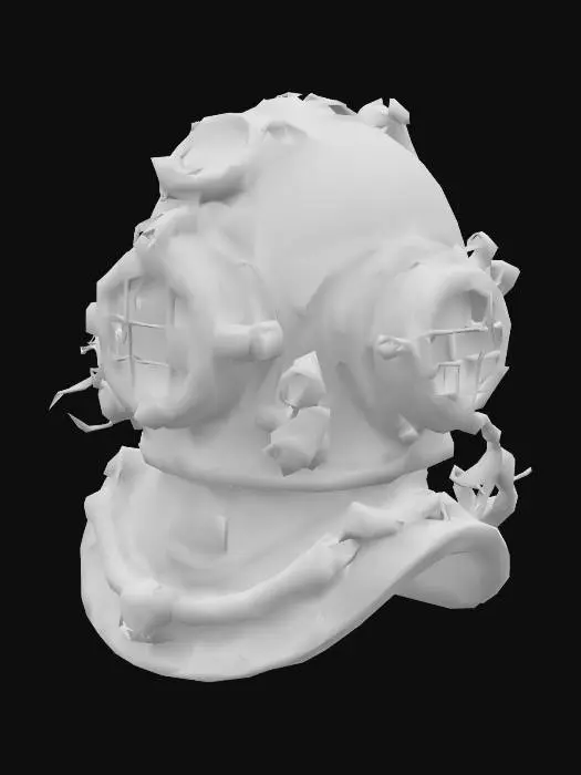 3D model for Steampunk Diver's Helmet