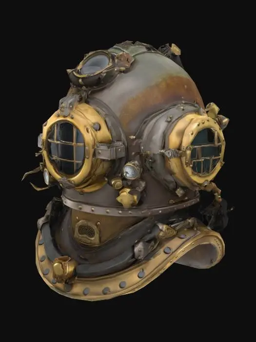 3D model for Steampunk Diver's Helmet