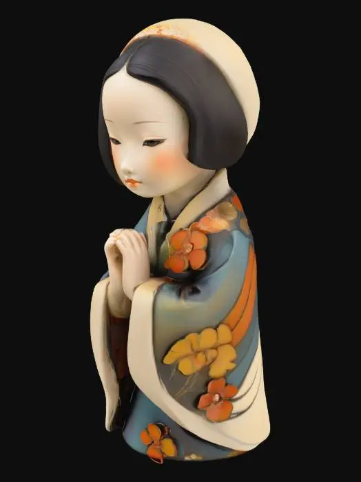 3D model for Serenity in Porcelain