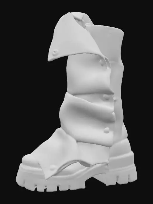 3D model for Steampunk Ripple Boot