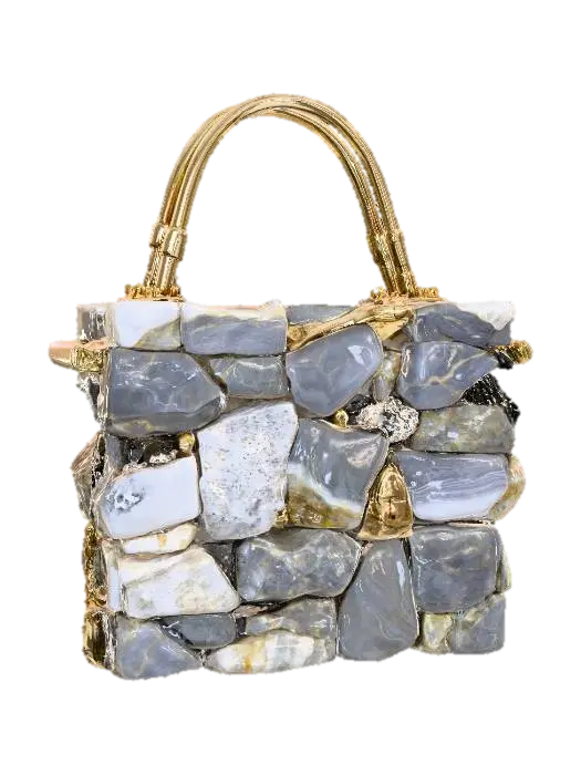 Rock Chic Handbag - Purse 3D model, vytvořený pomocí AI