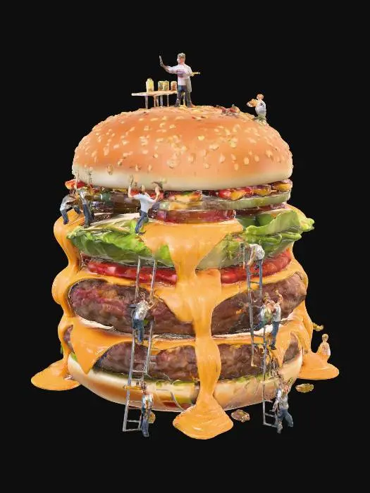 3D model for Burger Builders