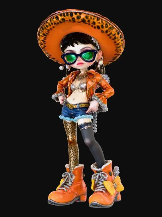 3D model for Safari Chic Doll