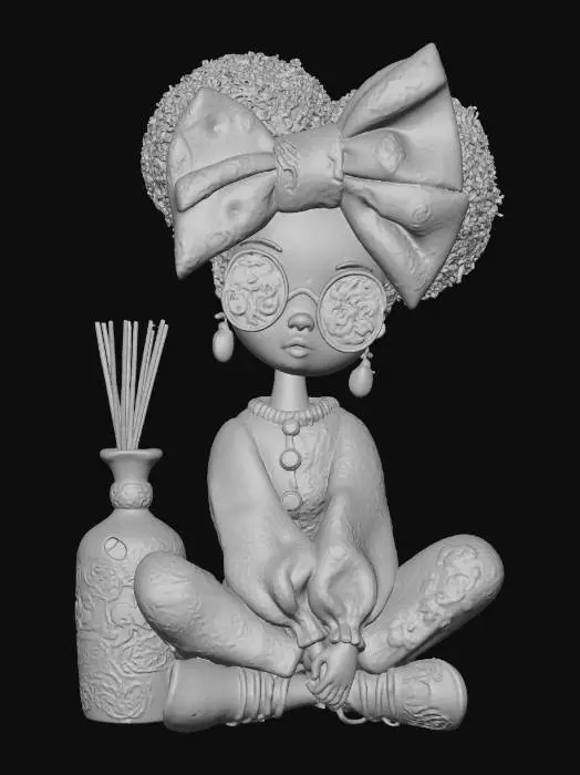 3D model for Afro Boho Chic