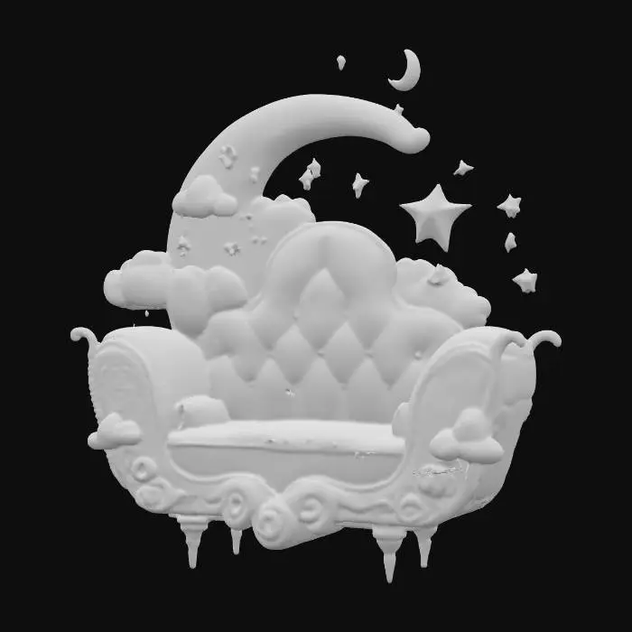 3D model for Celestial Sofa Dreamscape