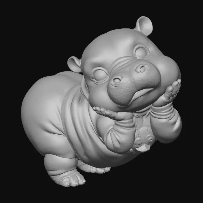 3D model for Hippo Cuddles