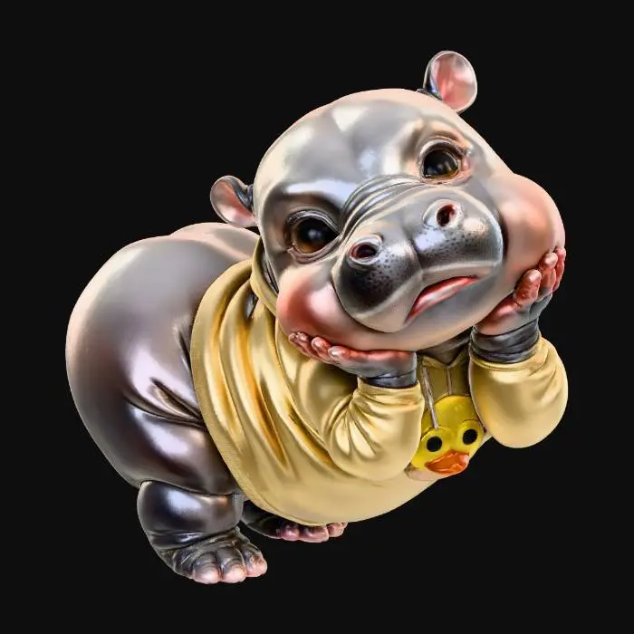 3D model for Hippo Cuddles