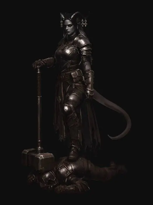 3D model for Tiefling Commander