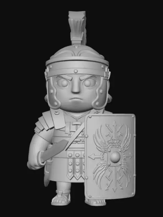 3D model for Tiny Roman Warrior