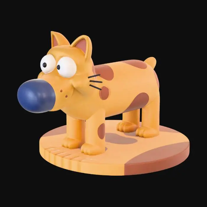 3D model for Spotty on a Pedestal