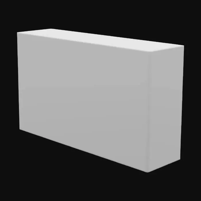 3D model for eine lange und hohe beton wand 