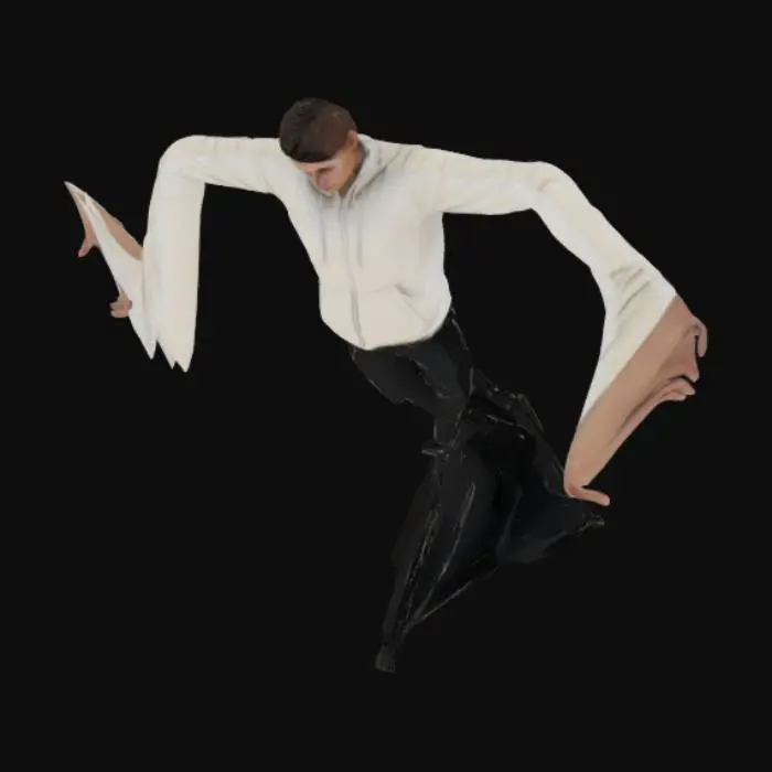 3D model for T-Pose Expression