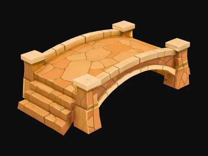 3D model for Stone Archway Steps
